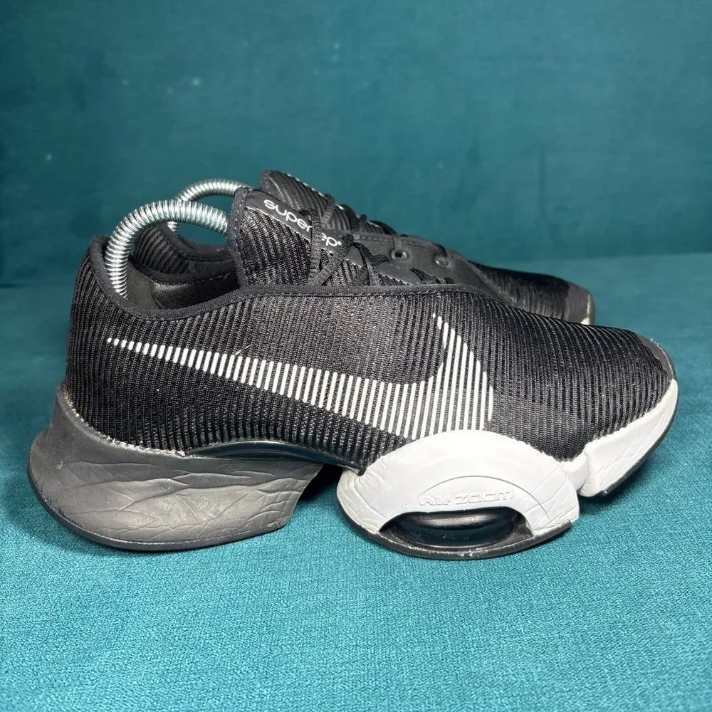 Nike women's Air Zoom SuperRep 2 black/white lace up sneakers size 8.5